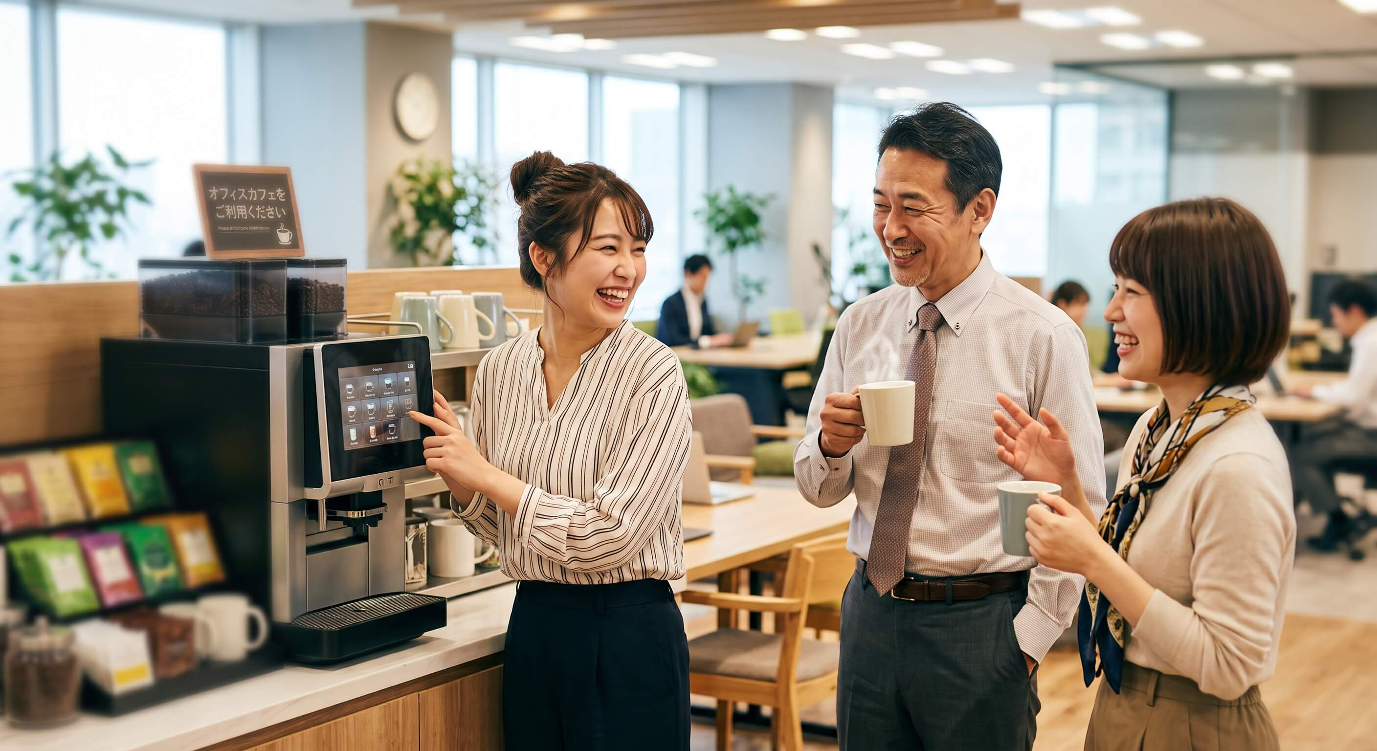手軽に導入できて満足度が高い社内カフェサービスの魅力