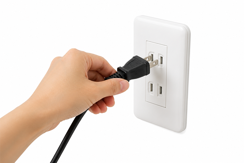 3.電源を入れる