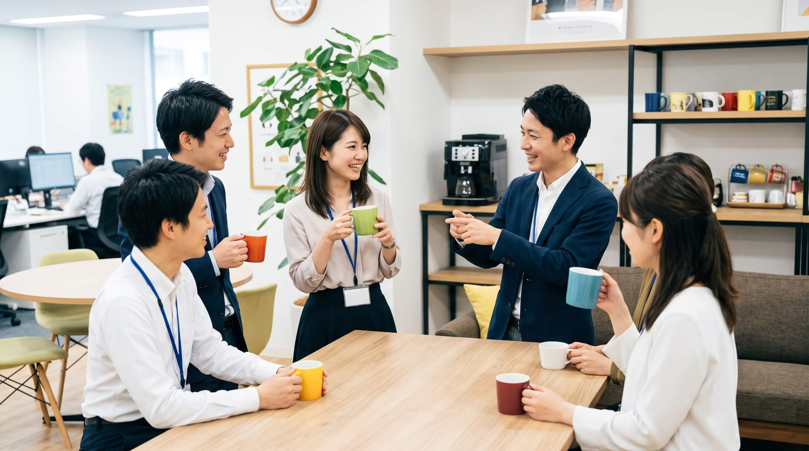 社内の会話が増える職場づくり！マグカップがつなぐ新しい交流のかたち
